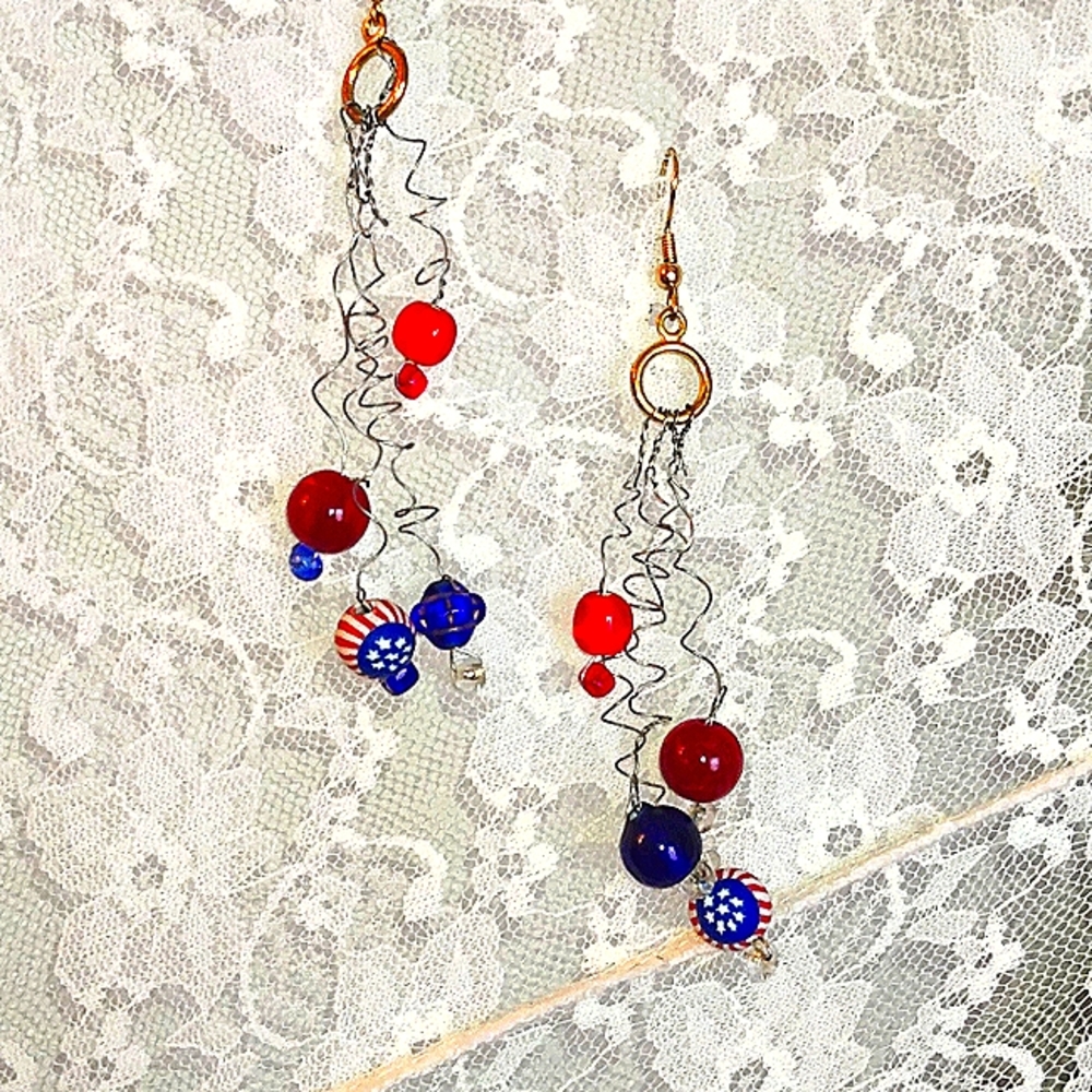 Bursting in Air dangle earrings
